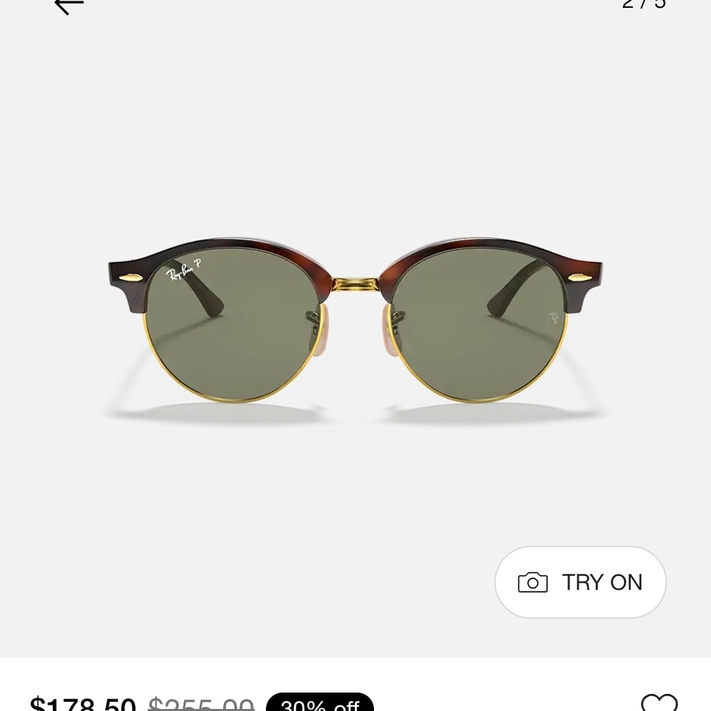 Ray-Ban Round Sunglasses SEE OTHER PICTURES FOR DETAILS ON THIS ITEM
